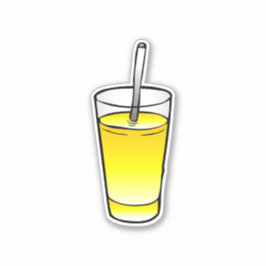 Sinaasappelsap Glas tumbler Sticker