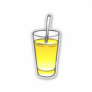 Sinaasappelsap Glas tumbler Sticker
