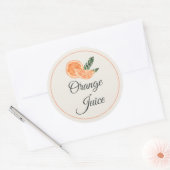 Sinaasappelsap Mimosa Bar Fles Sticker (Envelop)