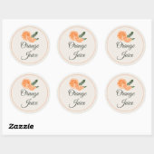 Sinaasappelsap Mimosa Bar Fles Sticker (Vel)