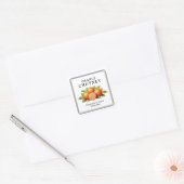 Sinaasappelsaus Vierkante Sticker (Envelop)