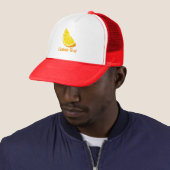 Sinaasappelschijf Trucker Pet (In situ)