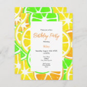 Sinaasappelschijfjes Kaart (Voorkant / Achterkant)