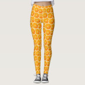 Sinaasappelschijfjes Patroon Leggings (Voorkant)