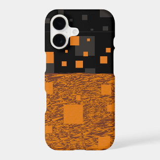 Sinaasappelwaarschuwing zweeft abstract Halloween