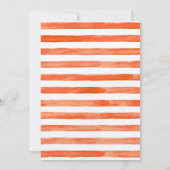 Sinaasappelwaterverfstrepen & gouden letters kaart (Achterkant)