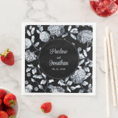 sinaasappelwijn met zwarte en zilveren kleur servet (Insitu)