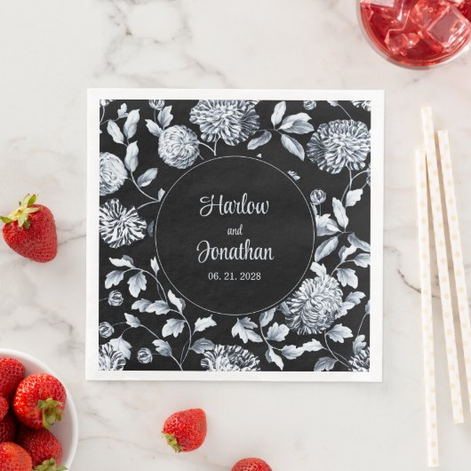 sinaasappelwijn met zwarte en zilveren kleur servet (Insitu)