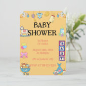 SINAASAPPERIGE BABY SHOWER UITNODIGING (Staand voorkant)