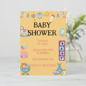 SINAASAPPERIGE BABY SHOWER UITNODIGING (Staand voorkant)