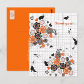 Sinaasbloemen Kuikens Grunge Inktvlekken Krabbels  Briefkaart (Voorkant / Achterkant)