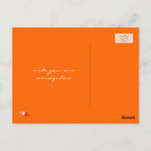 Sinaasbloemen Kuikens Grunge Inktvlekken Krabbels  Briefkaart (Achterkant)