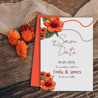 Sinaasbloemen Save The Date Uitnodigingskaart Kaart