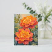 Sinaasbloemen Waterverf Botanisch Briefkaart (Staand voorkant)