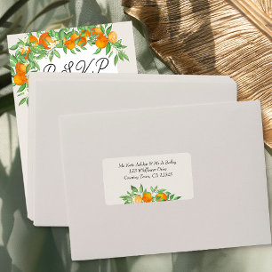 Sinaasbloesem RSVP Envelop Adres Etiket