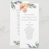 Sinaasbloesem Theelengte Trouwprogramma Kaart (Voorkant / Achterkant)