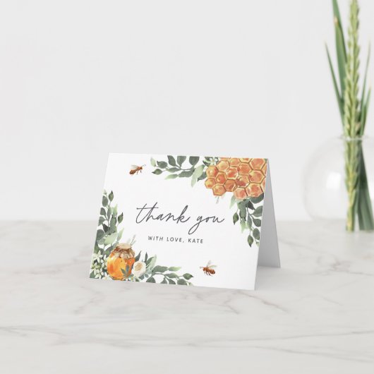 Sinaasbloesemhoningbij  bedankkaart (Voorkant)