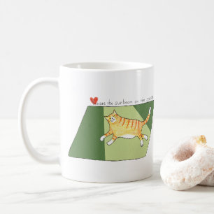 Sinaasgele Tabby Kat Je bent een Zonnestraal op he Koffiemok