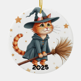 Sinaasheksencat Keramisch Ornament