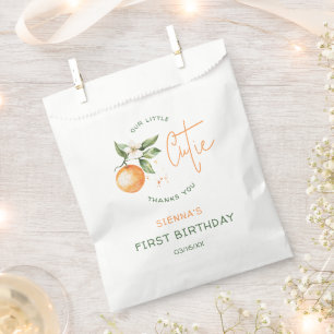 Sinaasje citrus kleine schat verjaardagsfeestje bedankzakje