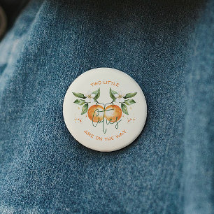 Sinaasjeugd Twee Kleine Moppies Tweeling Baby Show Ronde Button 5,7 Cm