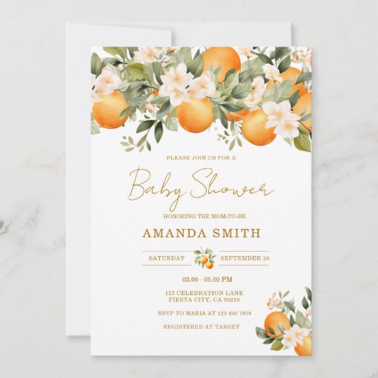 Sinaasjeugdfeest baby shower kaart (Voorkant)