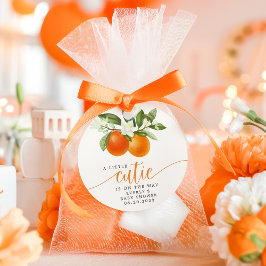 Sinaasjeugdige Citrus Kleine Moppie Op Weg Baby Bo Bedankjes Labels