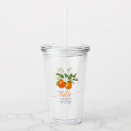 Sinaasjeugdige Citrus Kleine Moppie Op Weg Baby Sh Acryl Drinkbeker