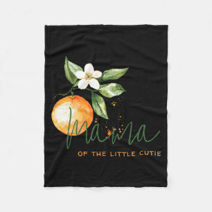 Sinaasjeugdige citrus Kleine schat Baby Shower Mam Fleece Deken