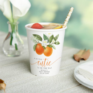 Sinaasjeugdige Citrus Little Cutie Op Weg Baby Sho Papieren Bekers