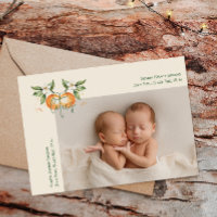 Sinaasjeugdige tweelingbaby bedankt