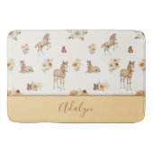 Sinaaspaard Wilde Bloem Monogram Patroon Badmat (Voorkant)