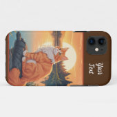 Sinaaspoes bij het meer Case-Mate iPhone case (Achterkant (horizontaal))