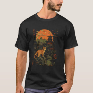 Sinaaspoes en Oud Japan Zen Kunst en Natuur Wezen T-shirt