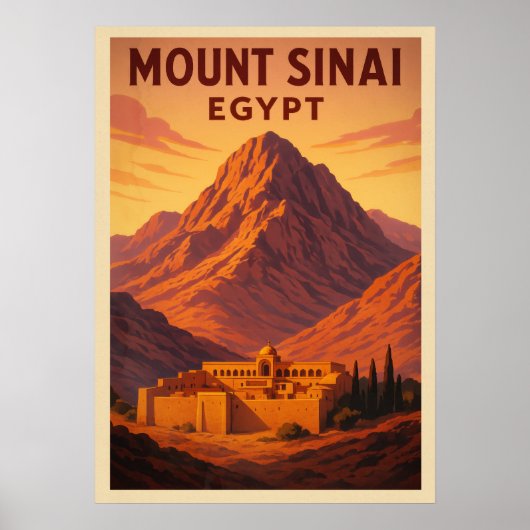 Sinaïberg Egypte V02 Poster (Voorkant)