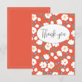 Sinaibloesem Platte Bedankkaart (Voorkant / Achterkant)