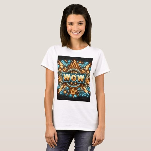 Sinal Wow! Camiseta  T-shirt (Voorkant volledig)