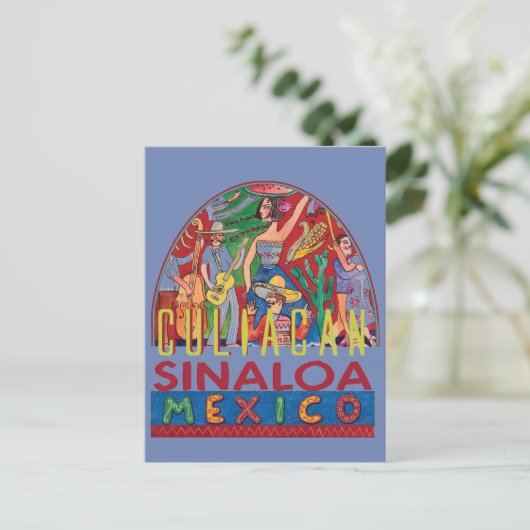 SINALOA Mexico Briefkaart (Staand voorkant)