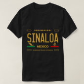 Sinaloa Mexico License Bord Aesthetisch Sinaloa Pr T-shirt (Design voorkant)