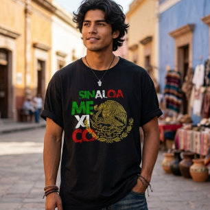 Sinaloa Mexico Vlag  T-shirt