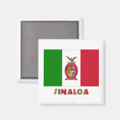 Sinaloa officieuze vlag magneet (Voorkant / Achterkant)