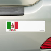 Sinaloa Onofficiële vlag Bumpersticker (Op auto)