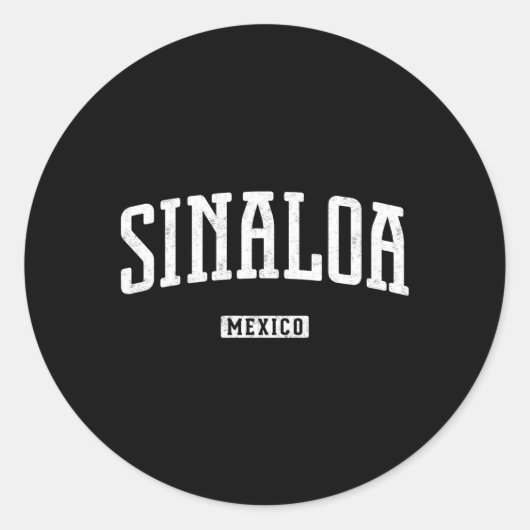 Sinaloa Sinaloa Ronde Sticker (Voorkant)