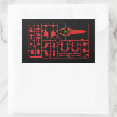 sinanju gundam gunpla plamo model runner kit char rechthoekige sticker (Tas)