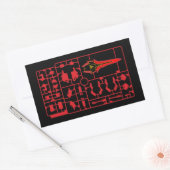 sinanju gundam gunpla plamo model runner kit char rechthoekige sticker (Envelop)
