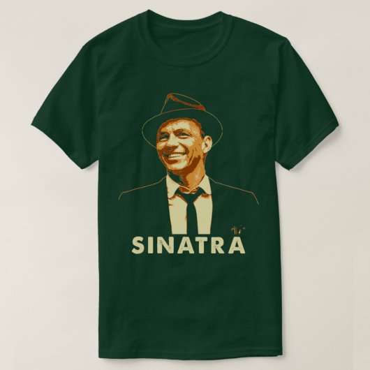 Sinatra  Retro-kleuren T-shirt (Design voorkant)