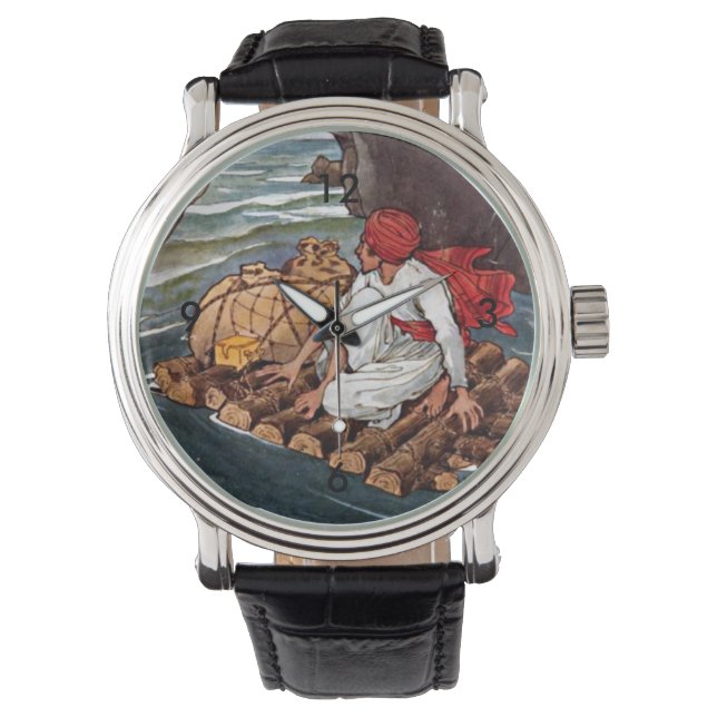 Sinbad the Sailor Shipwreck Treasure Aladdin Boy Horloge (Voorkant)