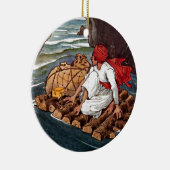 Sinbad the Sailor Shipwreck Treasure Aladdin Boy Keramisch Ornament (Rechts)