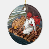 Sinbad the Sailor Shipwreck Treasure Aladdin Boy Keramisch Ornament (Links)