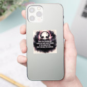 Since You Blocked Me Chibi Gothic Skull Sticker (Telefoon)